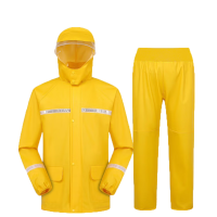 金荷雨衣雨裤分体全身防水套装 黄色 XXXL码