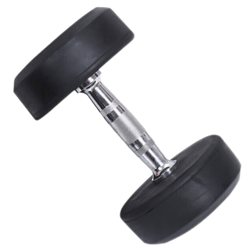 康力强家用包胶圆头哑铃商用健身房健身力量训练器材包胶圆形哑铃