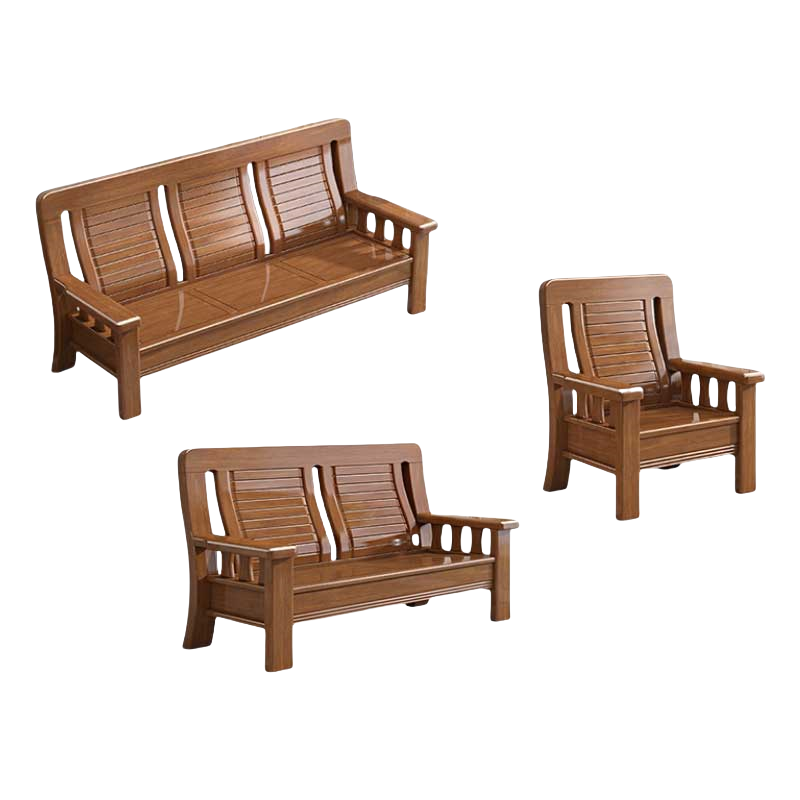 铭思达实木沙发组合1+2+3套