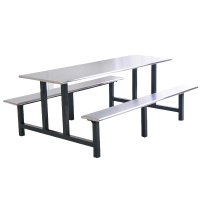 铭思达不锈钢食堂餐桌八人位张