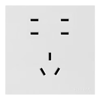 福田 插座 大面板家用墙壁插座面板 7孔10A 单位:个