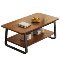 宜掌柜钢架茶几双层