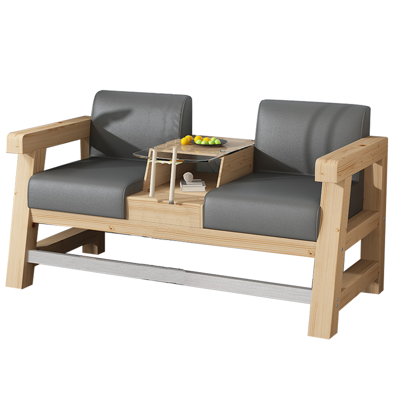 班龙休闲沙发双人位灰色张