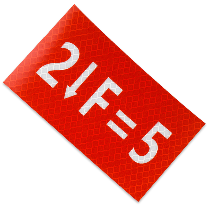 值盾 ZSYDON 曲线箭头桩号标志 反光膜 120x70mm/块