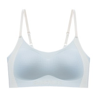 猫人少女内衣初高中学生二三阶段运动防震薄款透气固定杯背心文胸