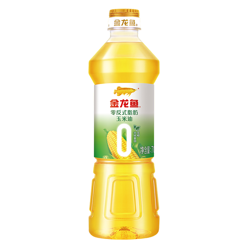 金龙鱼阳光零反式脂肪玉米油700ml 非转基因压榨食用油家用烘焙油