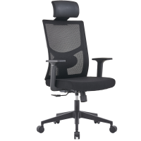 班龙办公椅黑色高背张