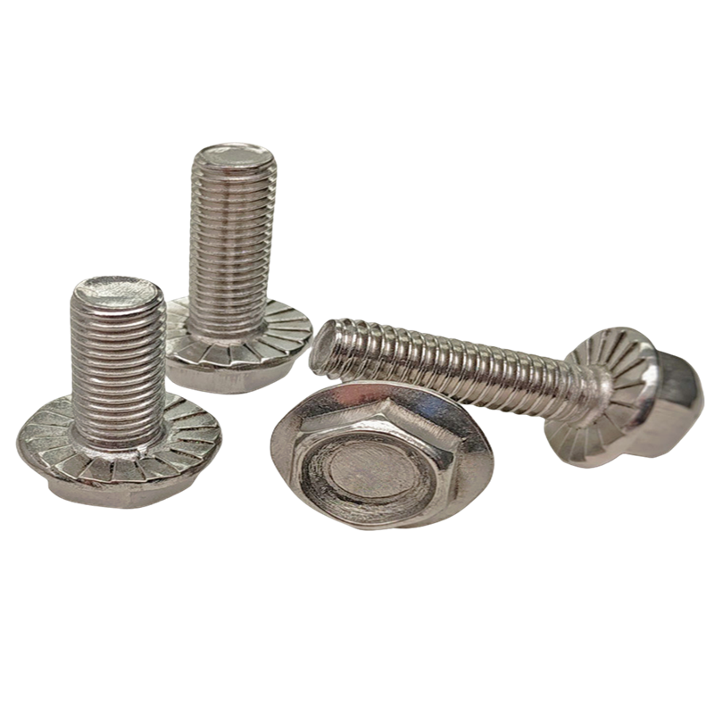 vzi 304不锈钢外六角法兰螺栓 M5*10(150个) 包