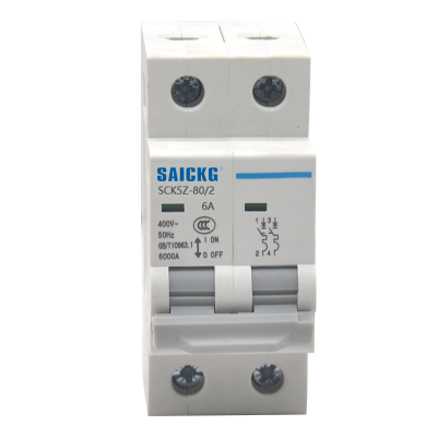 赛驰科技(SAICKG) SCK5Z-80/2 2P 6A 低压直流空气开关 (单位:台) 灰白