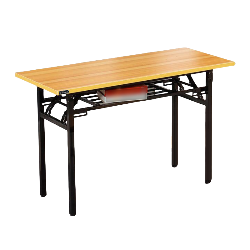 酷美智悦 双层折叠桌黄木纹120*40*75cm KM-JZ495 个