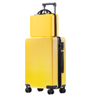 麒霁子母套装行李箱 黄色22英寸拉链款9201TC