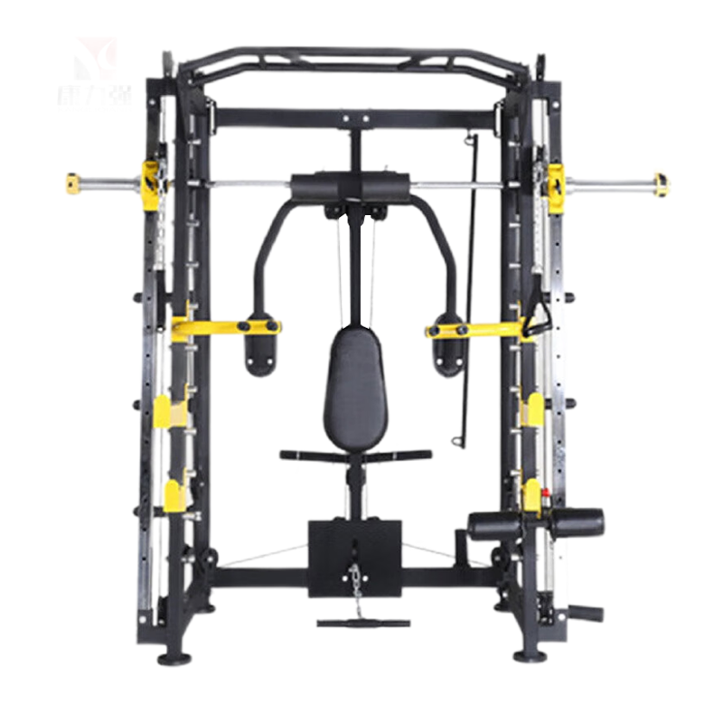 康力强KLQ-6017史密斯机多功能飞鸟卧推举重龙门架力量健身训练器械史密斯机单机款