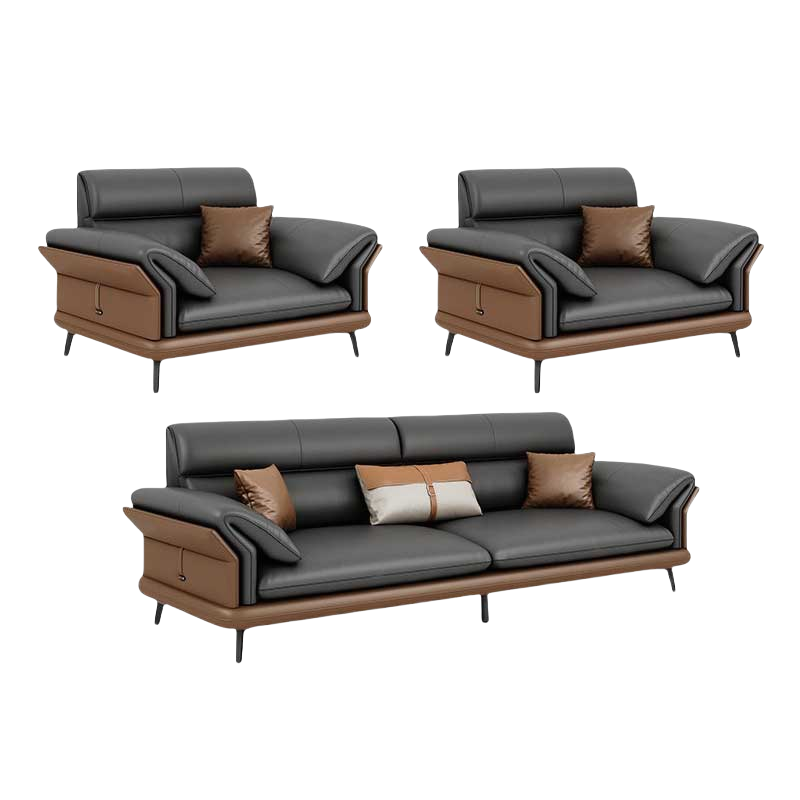 铭思皮艺沙发组合1+1+3套