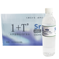 1+T 天然富锶低氘矿泉水550ml*24瓶/箱