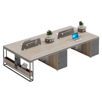 铭思达办公桌2.4米四人位张