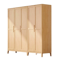 铭羽洋实木衣柜5门台