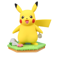 庄臣正版宝可梦发条系列皮卡丘耿鬼玩具摆件卡比兽周边潮玩