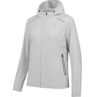 乔丹 女款梭织风衣运动风衣速干外套 KFD32251149 浅泥灰