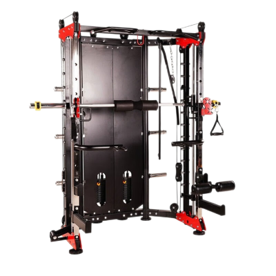 康力强KLQ6018A史密斯机多功能移动飞鸟深蹲卧推龙门架综合训练器械单机款+Q5训练凳+120KG杠铃片