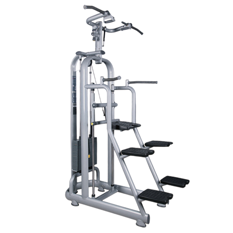 韦步wellBu6045商用助力式臂屈伸练习机辅助式引体向上单双杠训练器