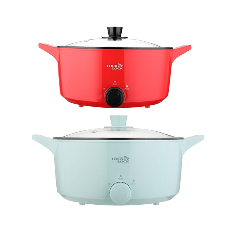 乐扣乐扣电火锅5L一锅多用不粘少油烟大容量电火锅EJP1157(颜色随机)