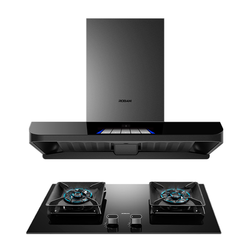 [灵犀新品]老板(ROBAM)烟灶套餐 25m³油烟机灶具套装 烟机灶具 63A3S+57B5X(天然气)