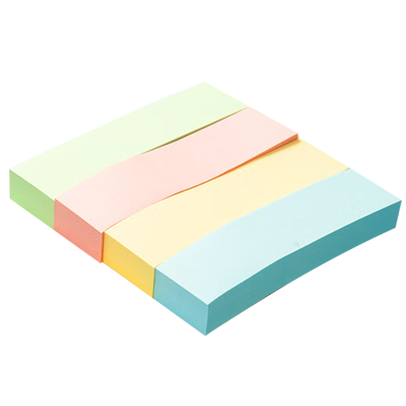 晨光便条纸4条*100页*12本四分条自粘便利贴留言贴记事贴YS-13