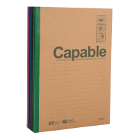 晨光笔记本40页*8本舒适行距B5无线装订本APYJP550(颜色随机)