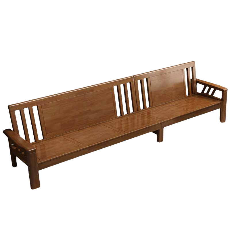 铭思达中式实木沙发五人位张