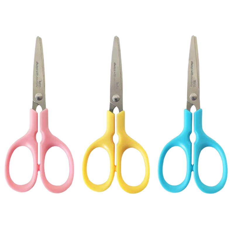 晨光剪刀120mm*9个安全省力便携ASS91333(颜色随机)