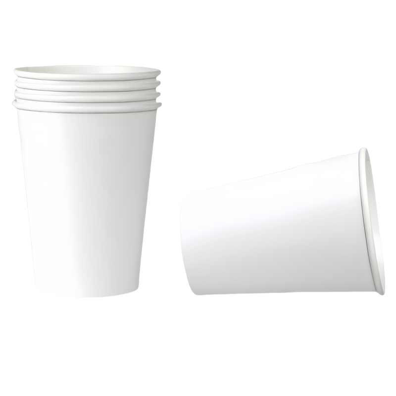 亿洛莱 一次性纸杯250ml白色50个/包