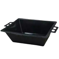 吉迎尚品 瓦工灰斗灰盆牛筋盆灰槽皮盆 48*35*16cm 个