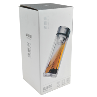 鋆珑 茶艺师系列 双层玻璃杯便携式月牙杯 韵306 个