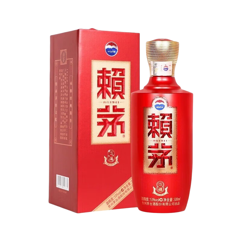 贵州茅台酒 赖茅传禧53度500ml 酱香型白酒 单瓶装 年份随机