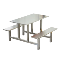 餐桌 连体四人位不锈钢餐桌CZ966/套