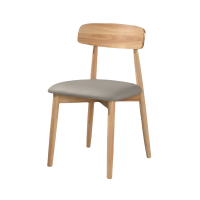 乐琪艺 实木餐椅 43cm(原木色) 把