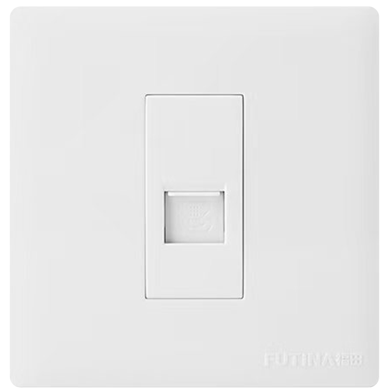 福田 插座 明装开关插座面板明线家用墙壁 明装一位电话 单位:个