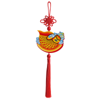 福人福地伴手礼中式汽车小挂件礼品装饰中国结挂饰客厅家居玄关中国风吉祥