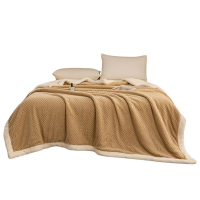 酷美智悦 毛毯棕色180*200cm KM-FZ144 条