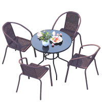 豫龙都餐 桌椅四椅套