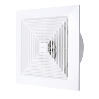 福田 管道换气扇 厨房卫生间天花排气扇吸顶式管道排风扇 290*290mm 单位:个