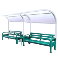 铭思达户外长椅双人椅带雨棚套