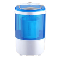 小鸭牌2.5公斤全半自动迷你小型洗衣机婴儿童宝宝内衣裤袜子洗涤神器 蓝色透明桶色系