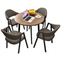 晋舰洽谈桌简易接待桌椅组合办公室休息桌奶茶店餐桌休闲桌组合二