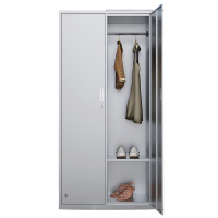 锦北201不锈钢更衣柜员工宿舍储物柜多门鞋柜换衣柜碗柜 二门