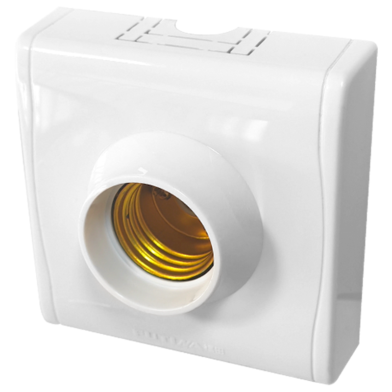 福田 E27螺纹灯口灯头 明装灯泡明线球泡螺纹方形底座 M8明装方形 单位:个