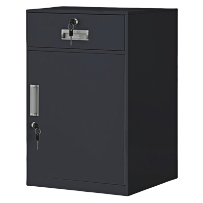 珂洋 钢制床头柜 44cm(黑色) 台