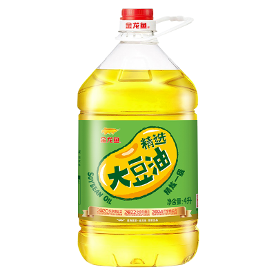 金龙鱼精选大豆油4L/桶 厨房家用桶装炒菜植物油烹饪食用油粮