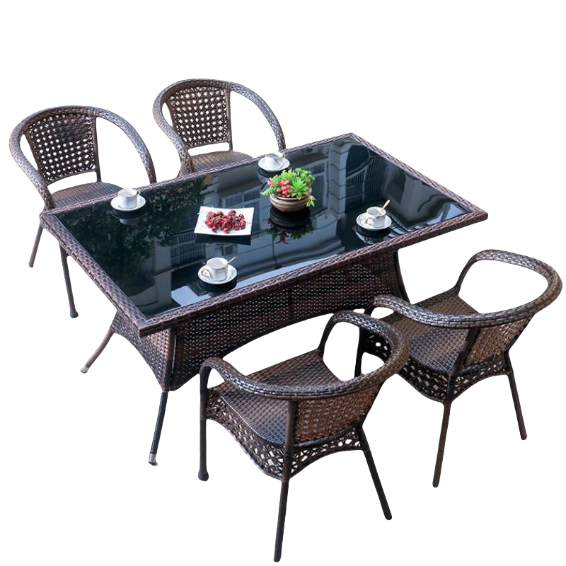 豫龙都户外桌椅 四椅 套