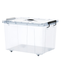 铁洋 透明带轮收纳箱 44cm*30cm*32.5cm(28L) 个